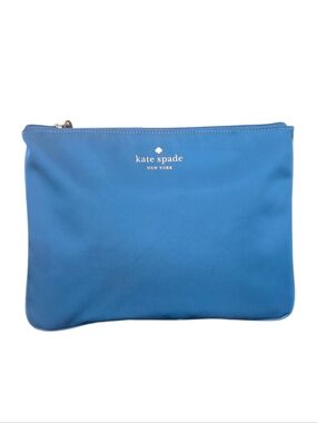 Kate Spade Chelsea Teal Green Nylon Wristlet Pouch